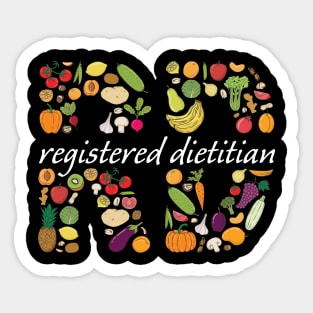 Cute Registered Dietitian Appreciation Dietitian Sticker